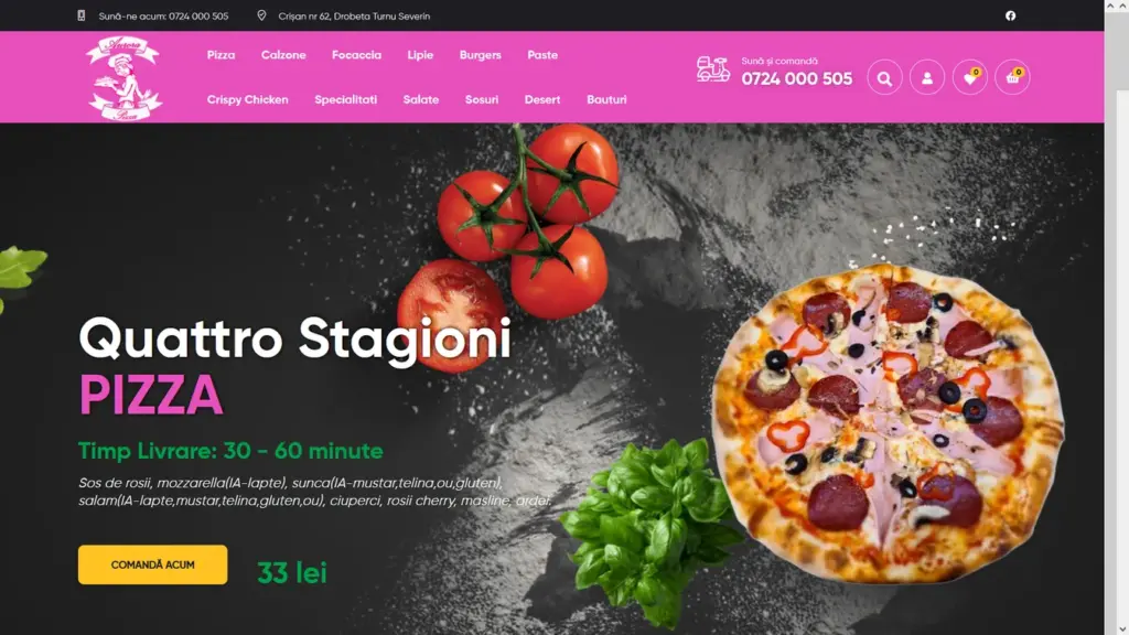 site ecommerce woocommerce restaurant online